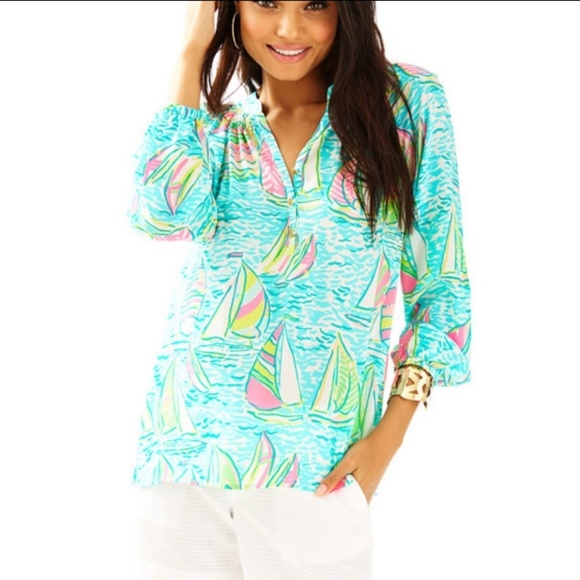Lilly Pulitzer Tops - Lilly Pulitzer 🎉HOST PICK!!🎉Elsa Blouse ! M !